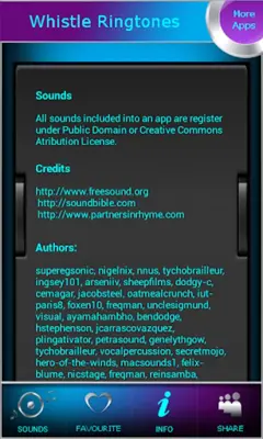 Whistle Ringtones android App screenshot 0